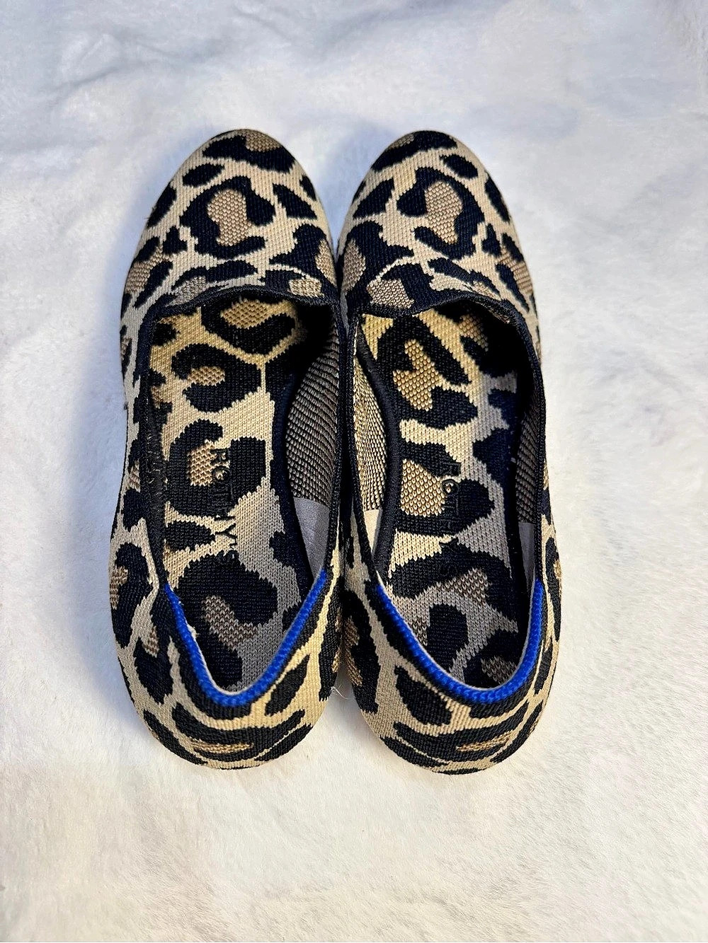Rothy's The Loafer Leopard Print Flats Size 8 - Picture 4 of 11